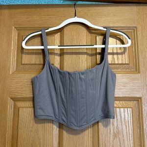 Skims gray corset style tank